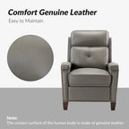 Gaspar Mid-Century Modern Pushback Recliner with Nailhead Trim by HULALA HOME