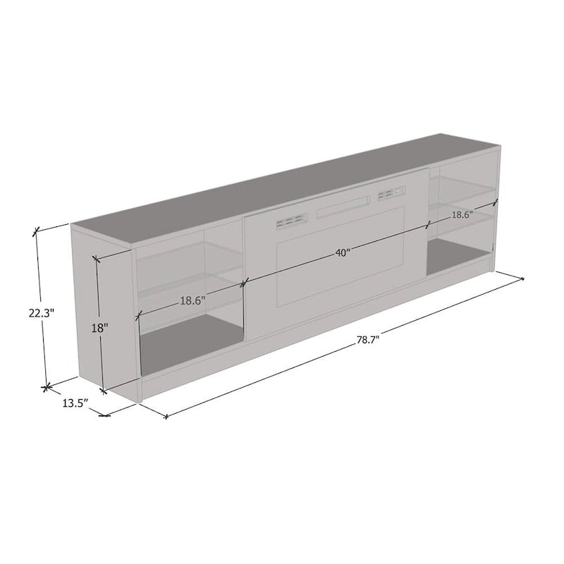 Strick & Bolton Amsden Electric Fireplace TV Stand