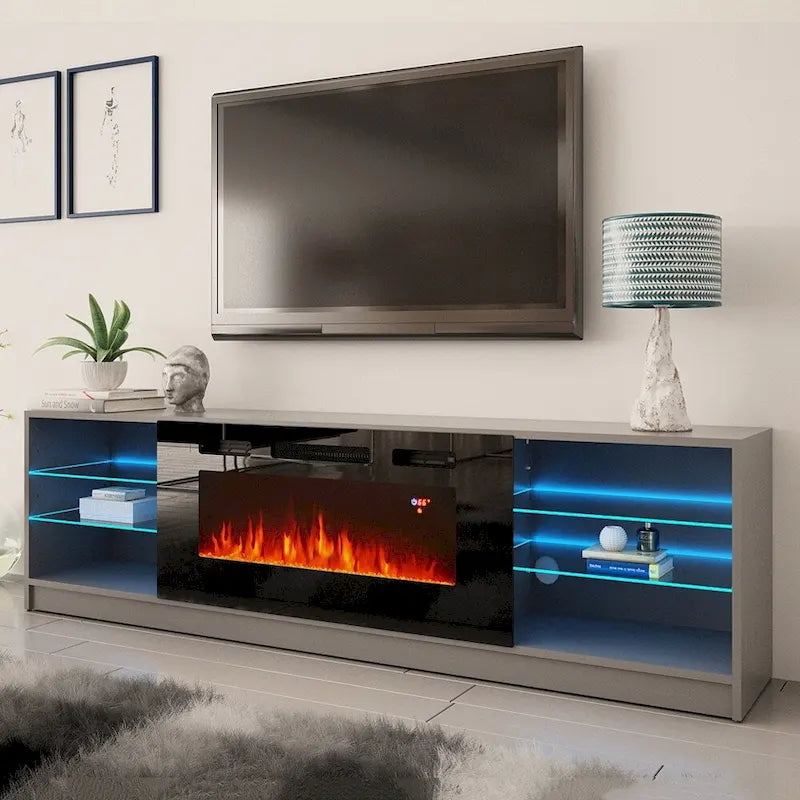 Strick & Bolton Amsden Electric Fireplace TV Stand