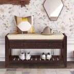 Entryway Storage Bench with Drawers
