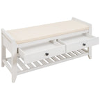 Entryway Storage Bench with Drawers