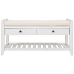Entryway Storage Bench with Drawers