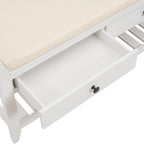 Entryway Storage Bench with Drawers