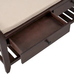 Entryway Storage Bench with Drawers