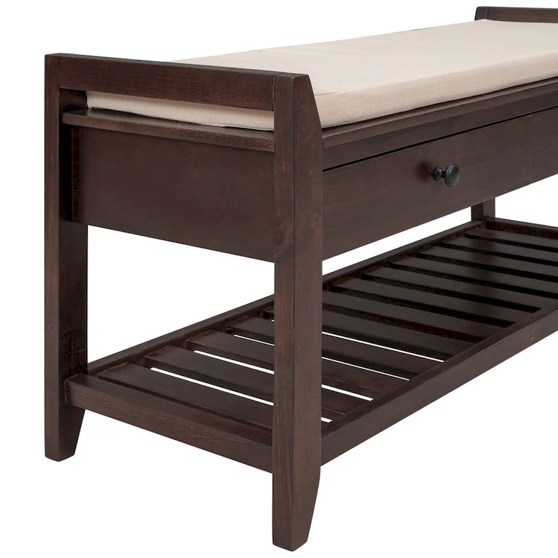 Entryway Storage Bench with Drawers