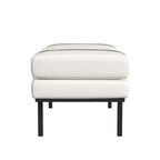 HomePop upholstered Bench with Metal Base - Cream Boucle