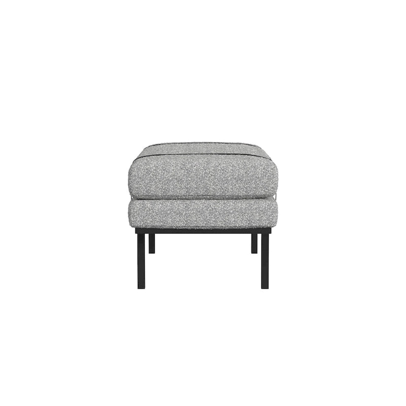 HomePop upholstered Bench with Metal Base - Cream Boucle