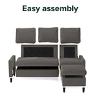 Priage by ZINUS Convertible Sectional Sofa with Reversible Chaise