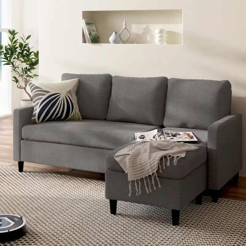 Priage by ZINUS Convertible Sectional Sofa with Reversible Chaise