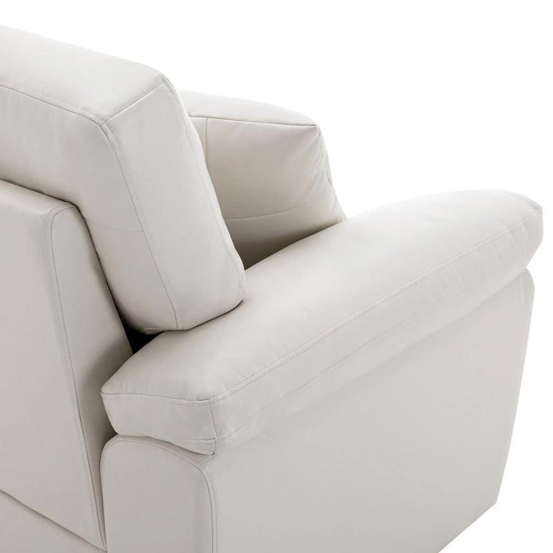 Morden Fort Upholstered Living Room Set, 2 Pieces - Faux Leather chair, Loveseat