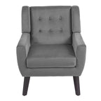Set of 2 Velvet Living Room Accent Chair Upholstered Armchair