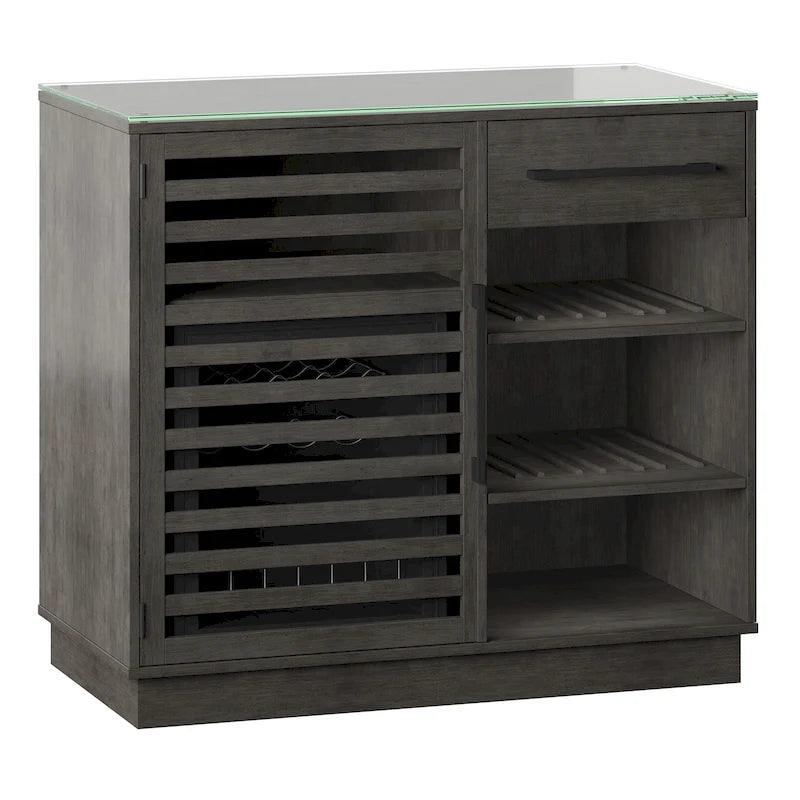 Bar Cabinet with Compressor Cooler and Reversible Shelves