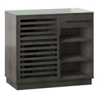 Bar Cabinet with Compressor Cooler and Reversible Shelves