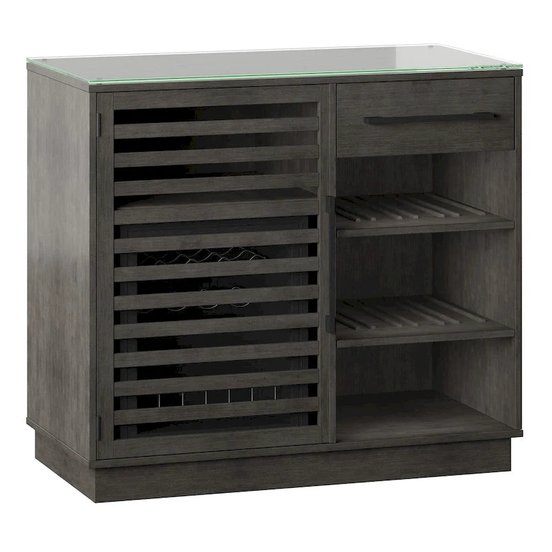 Bar Cabinet with Compressor Cooler and Reversible Shelves