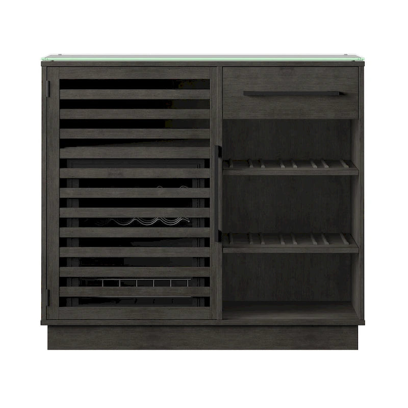 Bar Cabinet with Compressor Cooler and Reversible Shelves