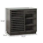 Bar Cabinet with Compressor Cooler and Reversible Shelves