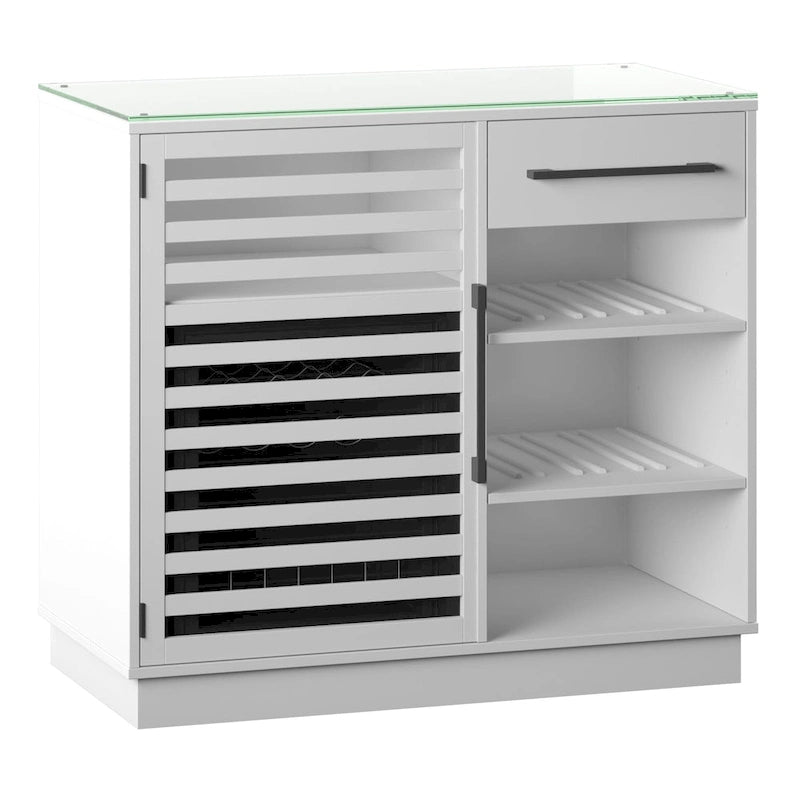 Bar Cabinet with Compressor Cooler and Reversible Shelves