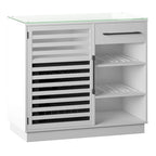 Bar Cabinet with Compressor Cooler and Reversible Shelves