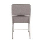 Silver Orchid Forrest High Back Stainless Steel Dining Chair (Set of 2)
