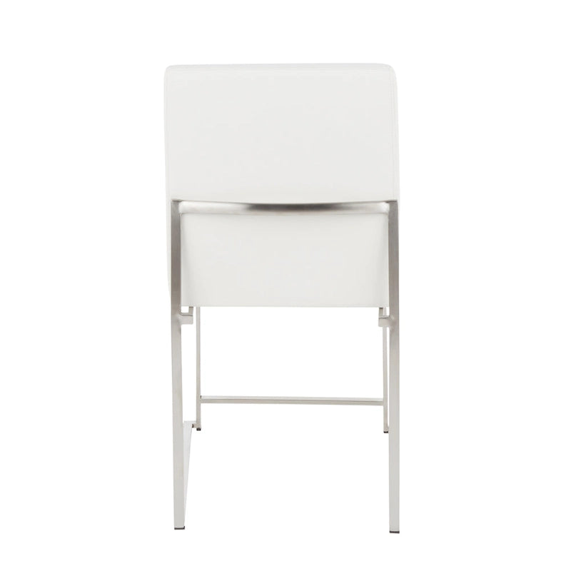 Silver Orchid Forrest High Back Stainless Steel Dining Chair (Set of 2)