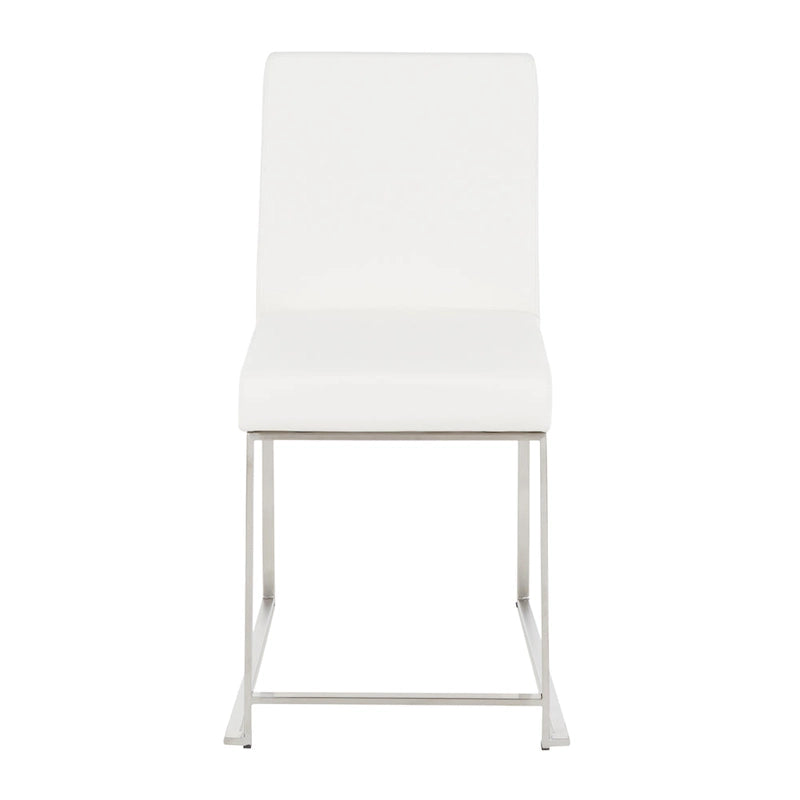 Silver Orchid Forrest High Back Stainless Steel Dining Chair (Set of 2)