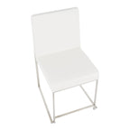 Silver Orchid Forrest High Back Stainless Steel Dining Chair (Set of 2)