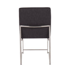 Silver Orchid Forrest High Back Stainless Steel Dining Chair (Set of 2)