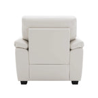 Morden Fort Upholstered Living Room Set, 2 Pieces, Faux Leather Chair, Sofa