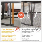 Round Sofa Nesting Coffee Table Sintered Stone Set of 2