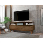 Yonkers Mid Century Modern Wood . Media Console Cabinet