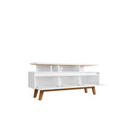 Yonkers Mid Century Modern Wood . Media Console Cabinet