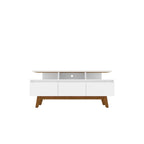 Yonkers Mid Century Modern Wood . Media Console Cabinet
