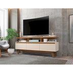 Yonkers Mid Century Modern Wood . Media Console Cabinet