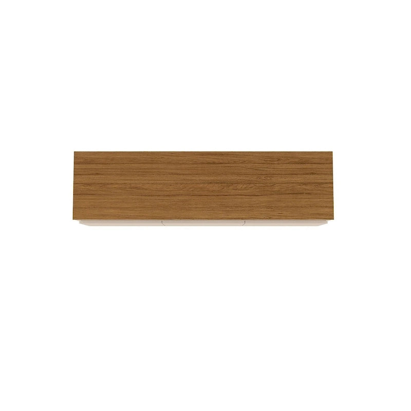 Yonkers Mid Century Modern Wood . Media Console Cabinet