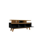 Yonkers Mid Century Modern Wood . Media Console Cabinet