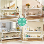 70.8Sofa Tables, 2 Tier Extra Long Console Tables for Entryway