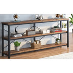 70.8 Inches Console Table 3 Tiers TV Stand Sofa Table