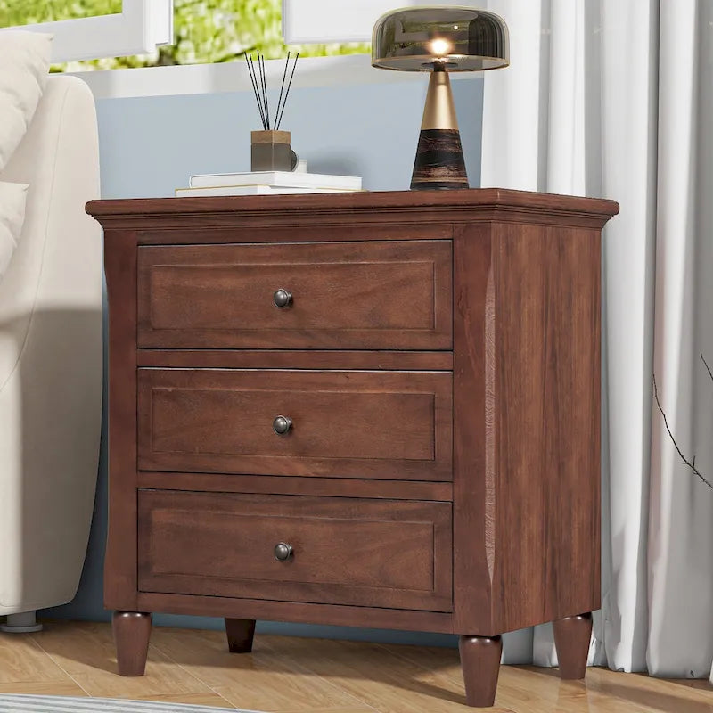 3-Drawer Wood Cabinet