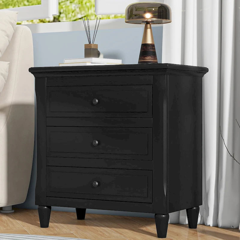 3-Drawer Wood Cabinet