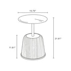Manhattan Comfort Modern Anderson 1.0 Upholstered End Table
