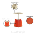 Manhattan Comfort Modern Anderson 1.0 Upholstered End Table