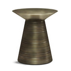 WYNDENHALL Bernhardt Industrial 18 inch Wide Metal Accent Side Table, Fully Assembled