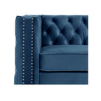 Morden Fort Modern Loveseat with Deep Dutch Velvet Iron Legs