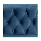 Morden Fort Modern Loveseat with Deep Dutch Velvet Iron Legs
