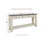 Signature Design by Ashley Bolanburg Farmhouse Sofa Table