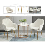 AVAWING Upholstered Dining Chair (Set of 6) Velvet Accent Arm Chair