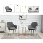 AVAWING Upholstered Dining Chair (Set of 6) Velvet Accent Arm Chair