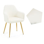 AVAWING Upholstered Dining Chair (Set of 6) Velvet Accent Arm Chair