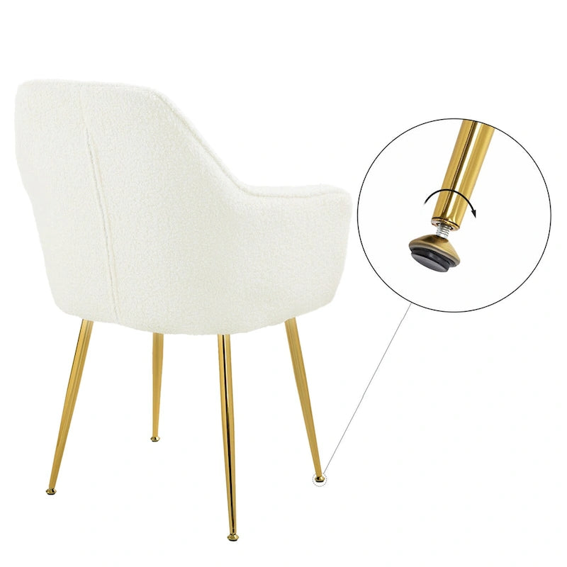 AVAWING Upholstered Dining Chair (Set of 6) Velvet Accent Arm Chair