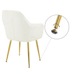 AVAWING Upholstered Dining Chair (Set of 6) Velvet Accent Arm Chair